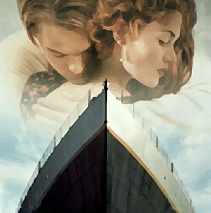 TITANIC acrylic painting
